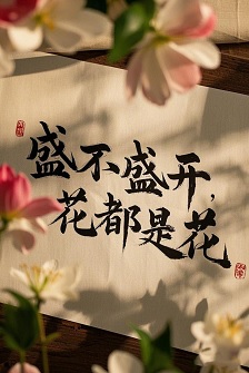 盛不盛开,花都是花